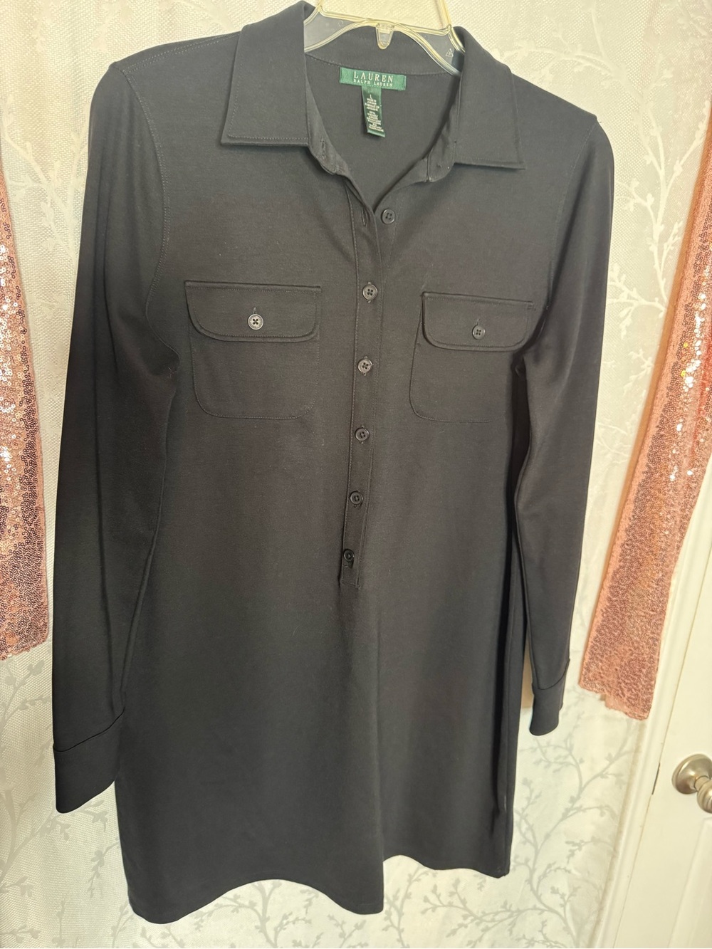 Ralph Lauren Black Long-Sleeve Polo Shirt